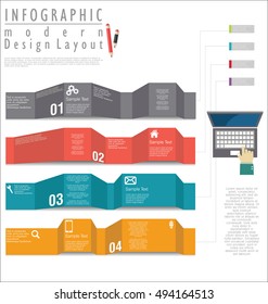 Infographic modern design template