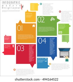 Infographic modern design template