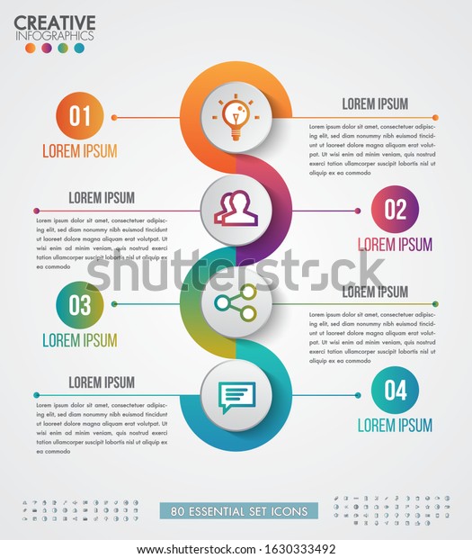 Infographic Modern Design Vector Template Business Stock Vector ...