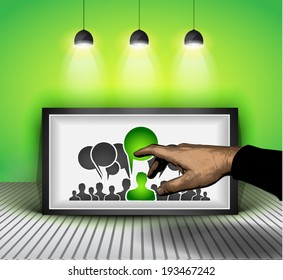 Infographic Modern Style Concept background for your presentations or business brochures.