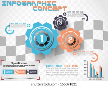 INFOGRAPHIC MODERN STYLE GEAR 2