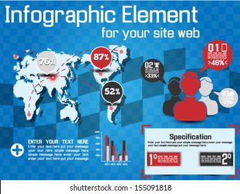 INFOGRAPHIC MODERN STYLE WEB ELEMENT