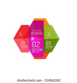 Infographic modern templates - geometric shapes. For banners, business backgrounds, presenations