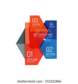 Infographic modern templates - geometric shapes. For banners, business backgrounds, presenations