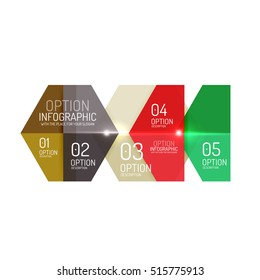 Infographic modern templates - geometric shapes. For banners, business backgrounds, presenations