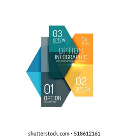Infographic modern templates - geometric shapes. For banners, business backgrounds, presenations