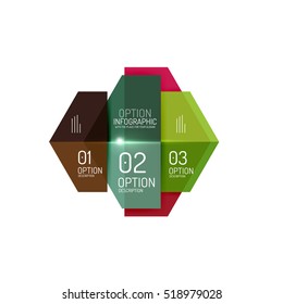 Infographic modern templates - geometric shapes. For banners, business backgrounds, presenations