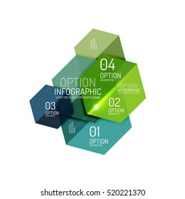Infographic modern templates - geometric shapes. For banners, business backgrounds, presenations