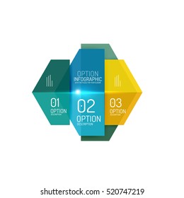 Infographic modern templates - geometric shapes. For banners, business backgrounds, presenations
