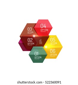 Infographic modern templates - geometric shapes. For banners, business backgrounds, presenations