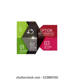 Infographic modern templates - geometric shapes. For banners, business backgrounds, presenations