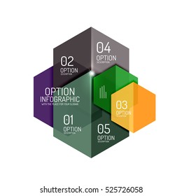 Infographic modern templates - geometric shapes. For banners, business backgrounds, presenations