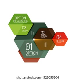 Infographic modern templates - geometric shapes. For banners, business backgrounds, presenations