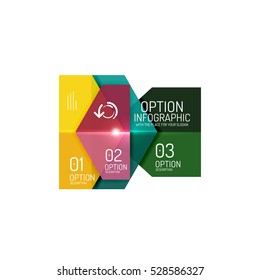 Infographic modern templates - geometric shapes. For banners, business backgrounds, presenations
