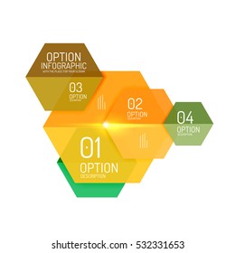 Infographic modern templates - geometric shapes. For banners, business backgrounds, presenations