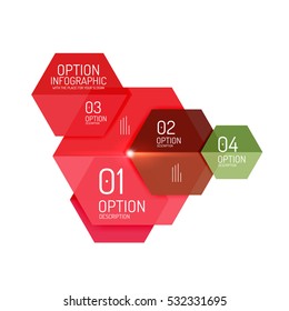 Infographic modern templates - geometric shapes. For banners, business backgrounds, presenations