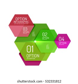 Infographic modern templates - geometric shapes. For banners, business backgrounds, presenations