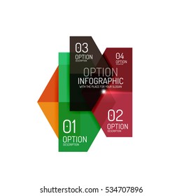 Infographic modern templates - geometric shapes. For banners, business backgrounds, presenations