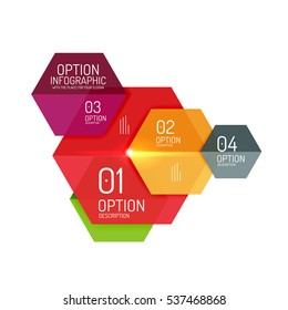 Infographic modern templates - geometric shapes. For banners, business backgrounds, presenations