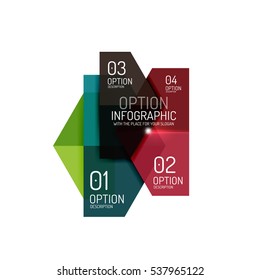 Infographic modern templates - geometric shapes. For banners, business backgrounds, presenations