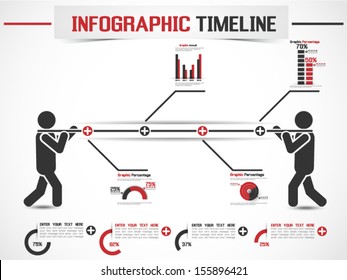 INFOGRAPHIC MODERN TIMELINE MAN