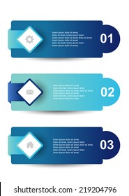 Info-graphic number banner options