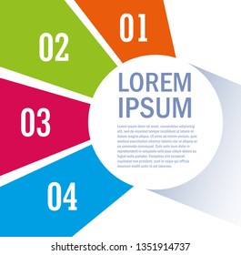 infographic with numbers and icons