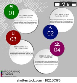 Infographic option banner/Design for diagram, workflow layout, web design or working presentation 