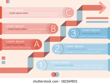 infographic option concept. vector illustration
