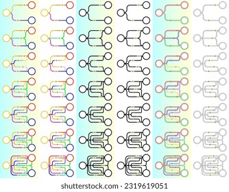 An infographic with option one on one side and option two on the other.