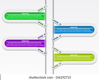 Info-graphic options banner. File is in eps10 format.