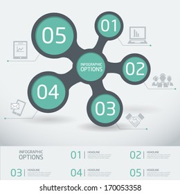 Infographic options - can be used for business - modern geometric vector illustration