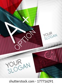 Infographic options geometrical background design. For business background | numbered banners | business lines | graphic website | mobile app