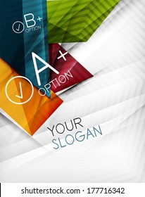 Infographic options geometrical background design. For business background | numbered banners | business lines | graphic website | mobile app