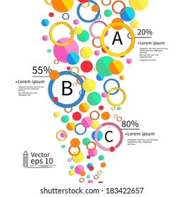 Infographic options, layout, abstract background. vector