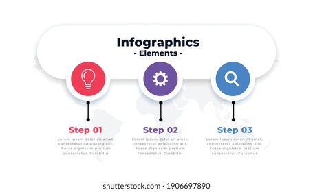 diseño de plantillas de flujo de trabajo de número de opciones de infografía