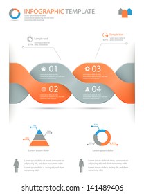 infographic options template eps10