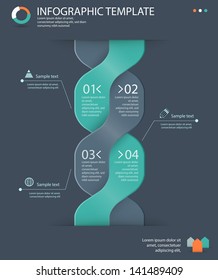 infographic options template eps10