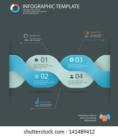 infographic options template eps10