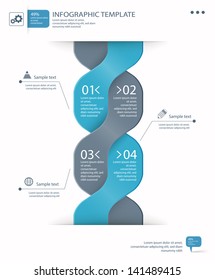 infographic options template eps10