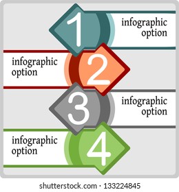 Infographic options, Vector Version