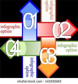 Infographic options, Vector Version