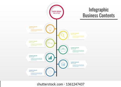infographic pattern for business information,presentation.vector and illustration