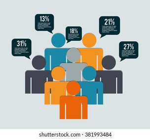 Infographic people design 