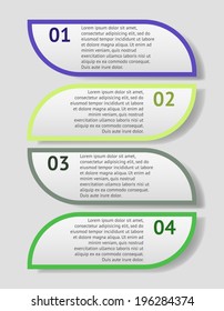 Infographic petal elements. Vector illustration