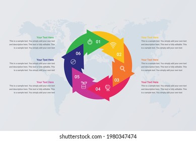 Infographic pie chart circle with 5 options vector image