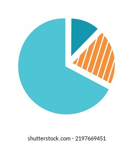 Infographic pie chart element vector illustration