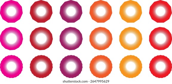 Infographic pie chart set. Cycle collection -1. 2,3,4,5,6,7..8 and 9 section. Vector isolated on white background	

