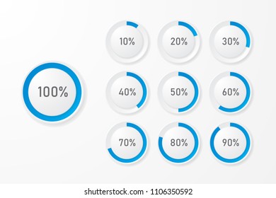 Infographic pie chart templates. Can be used for chart, graph, data visualization, web design. Vector illustration.