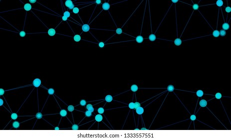 Infographic polygonal vector layout, many triangles and circles dots